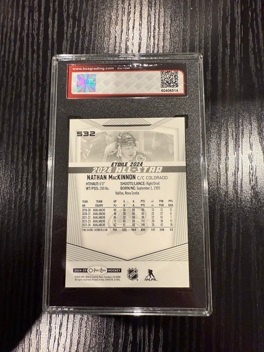 2024-25 OPC Nathan MacKinnon KSA 10