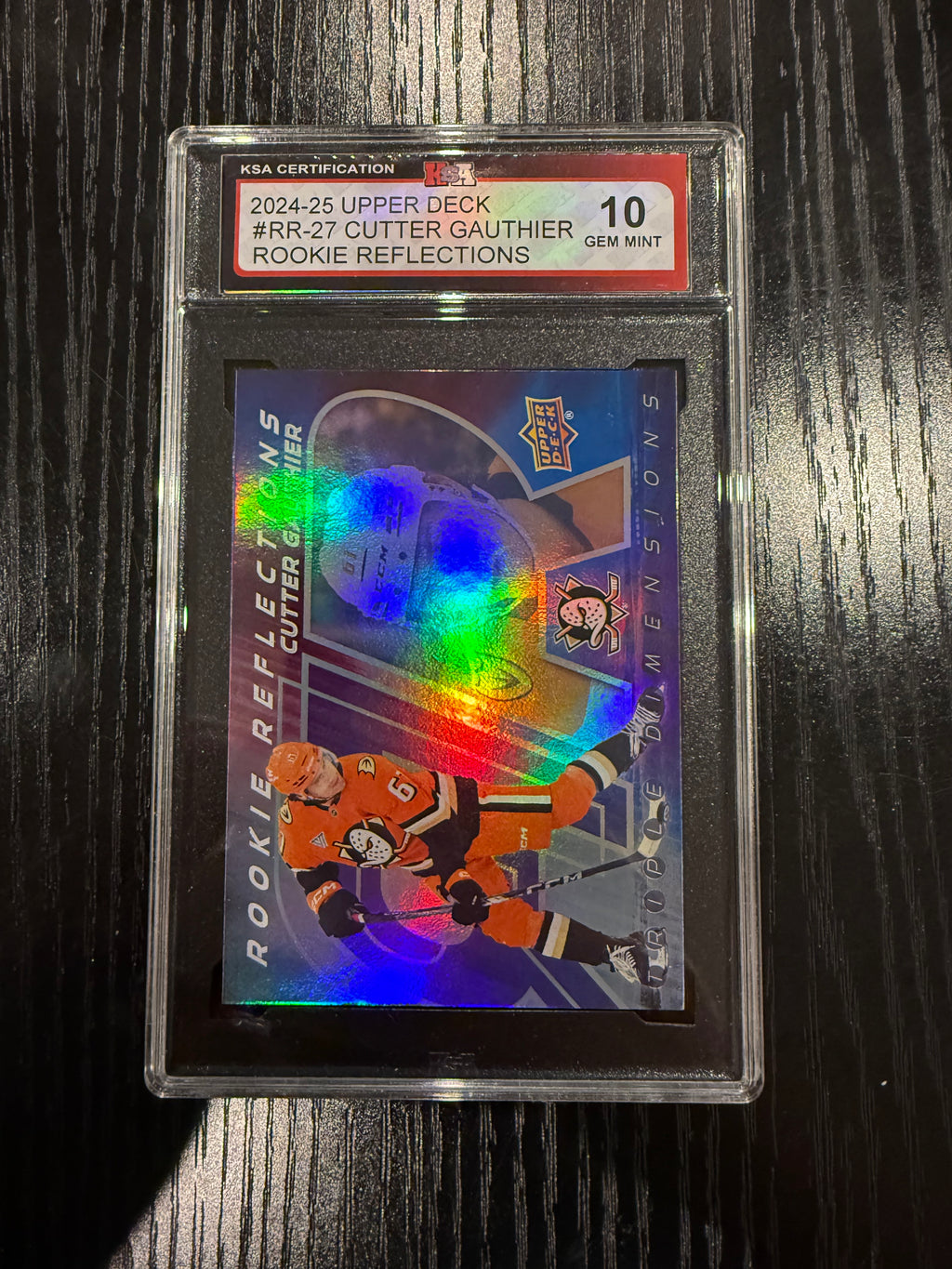 2024-25 UD Rookie Reflections Cutter Gauthier Rookie KSA 10
