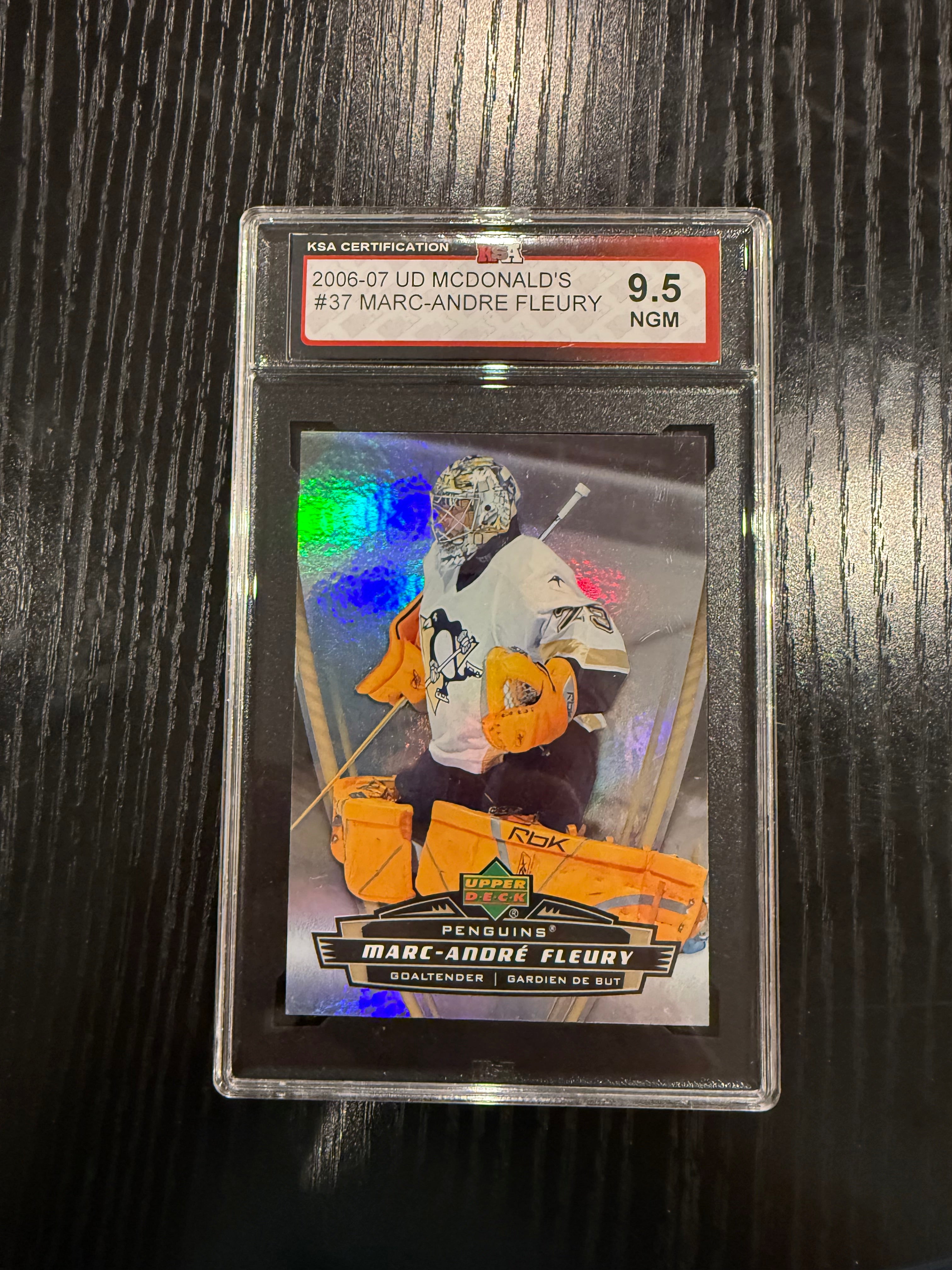2006-07 UD McDonald’s Marc-Andre Fleury KSA 9.5
