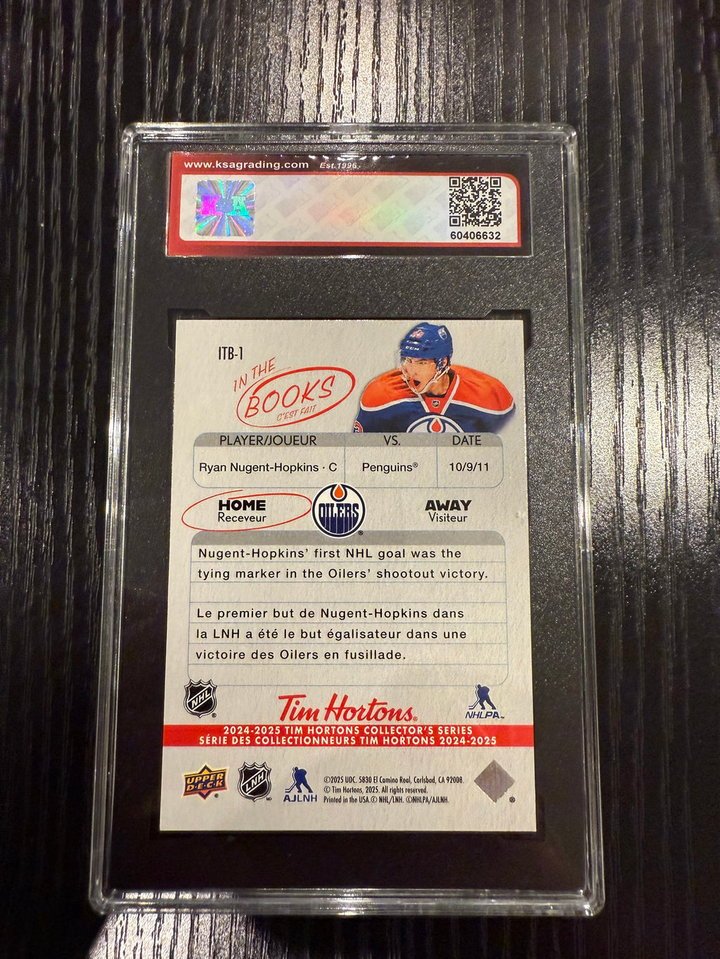 2024-25 Tim Hortons In The Books Ryan Nugent-Hopkins KSA 10