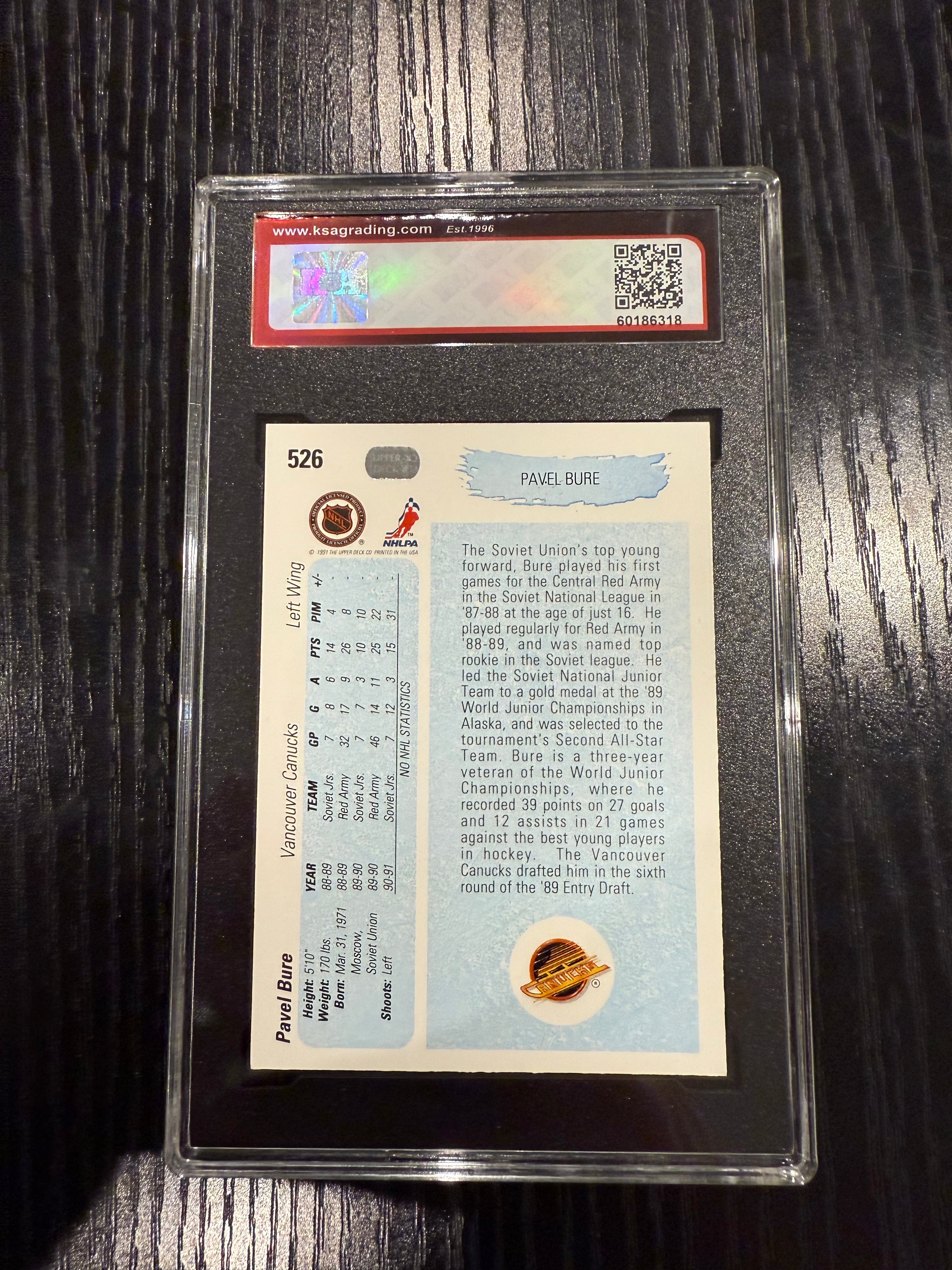 1990-90 UD Young Guns RC Pavel Bure KSA 10