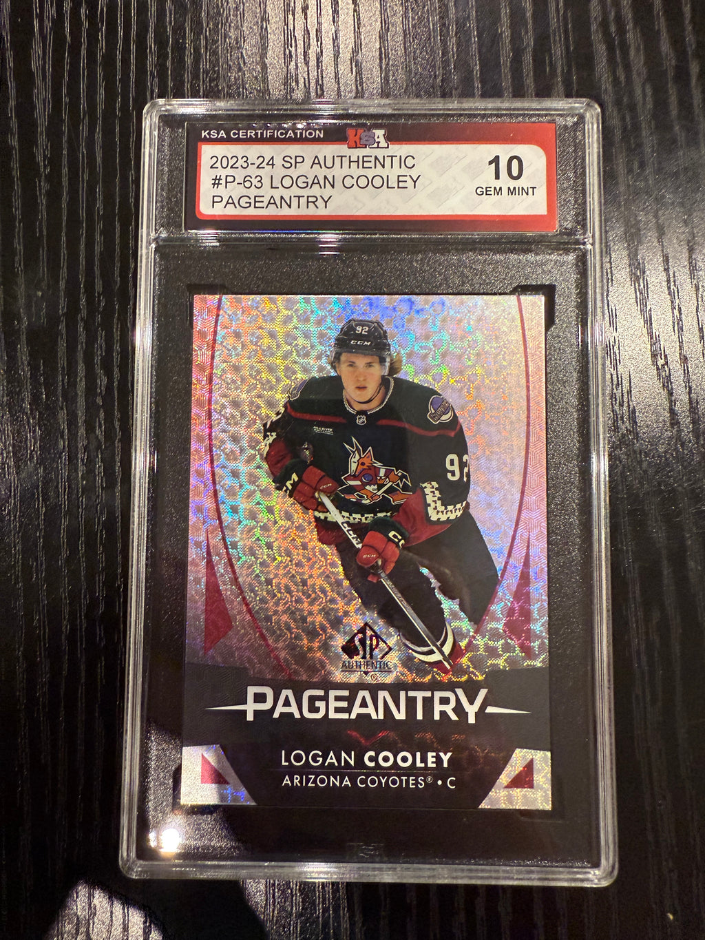 2023-24 SPA Pageantry Logan Cooley Rookie Card KSA 10