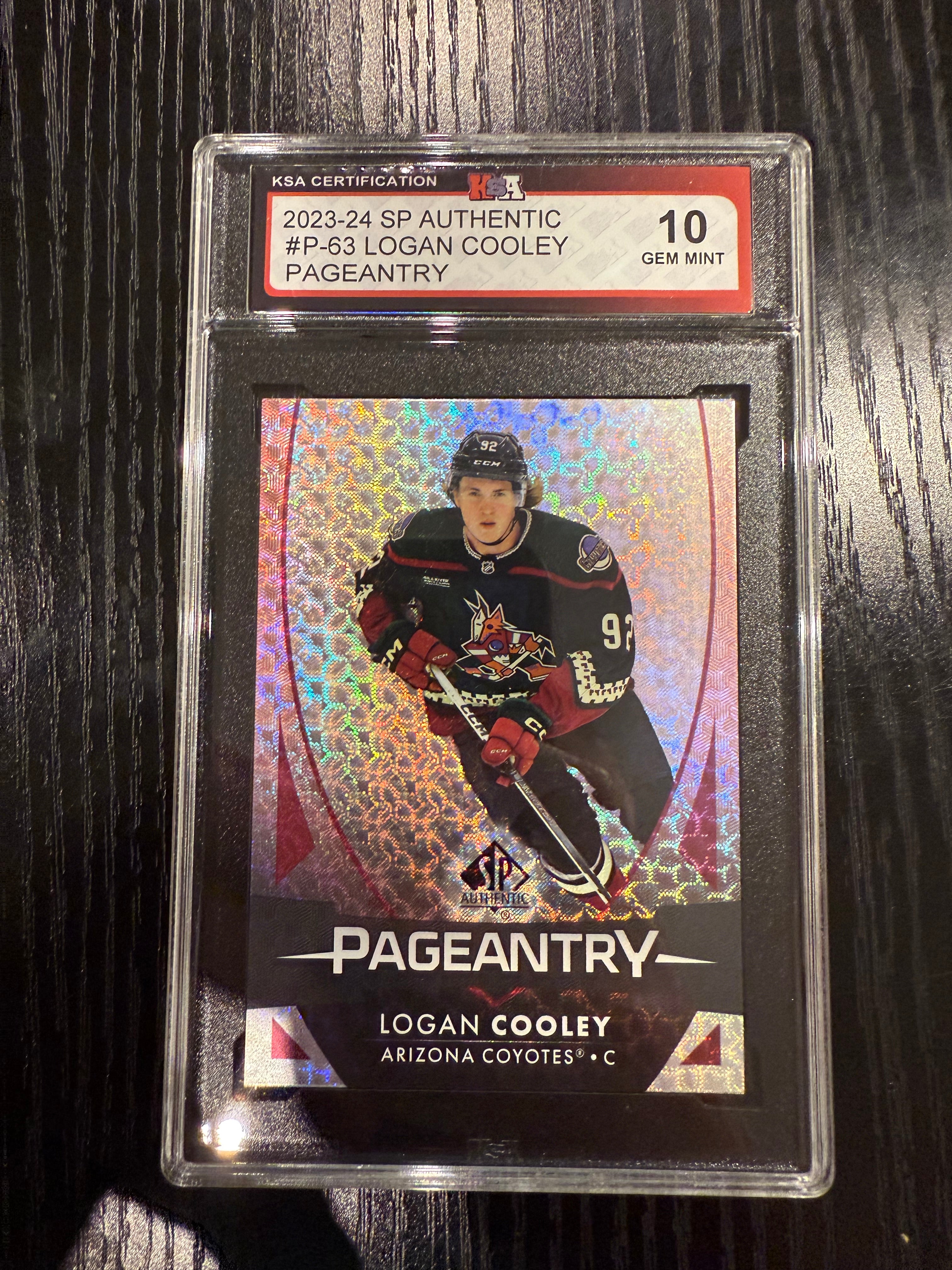 2023-24 SPA Pageantry Logan Cooley Rookie Card KSA 10
