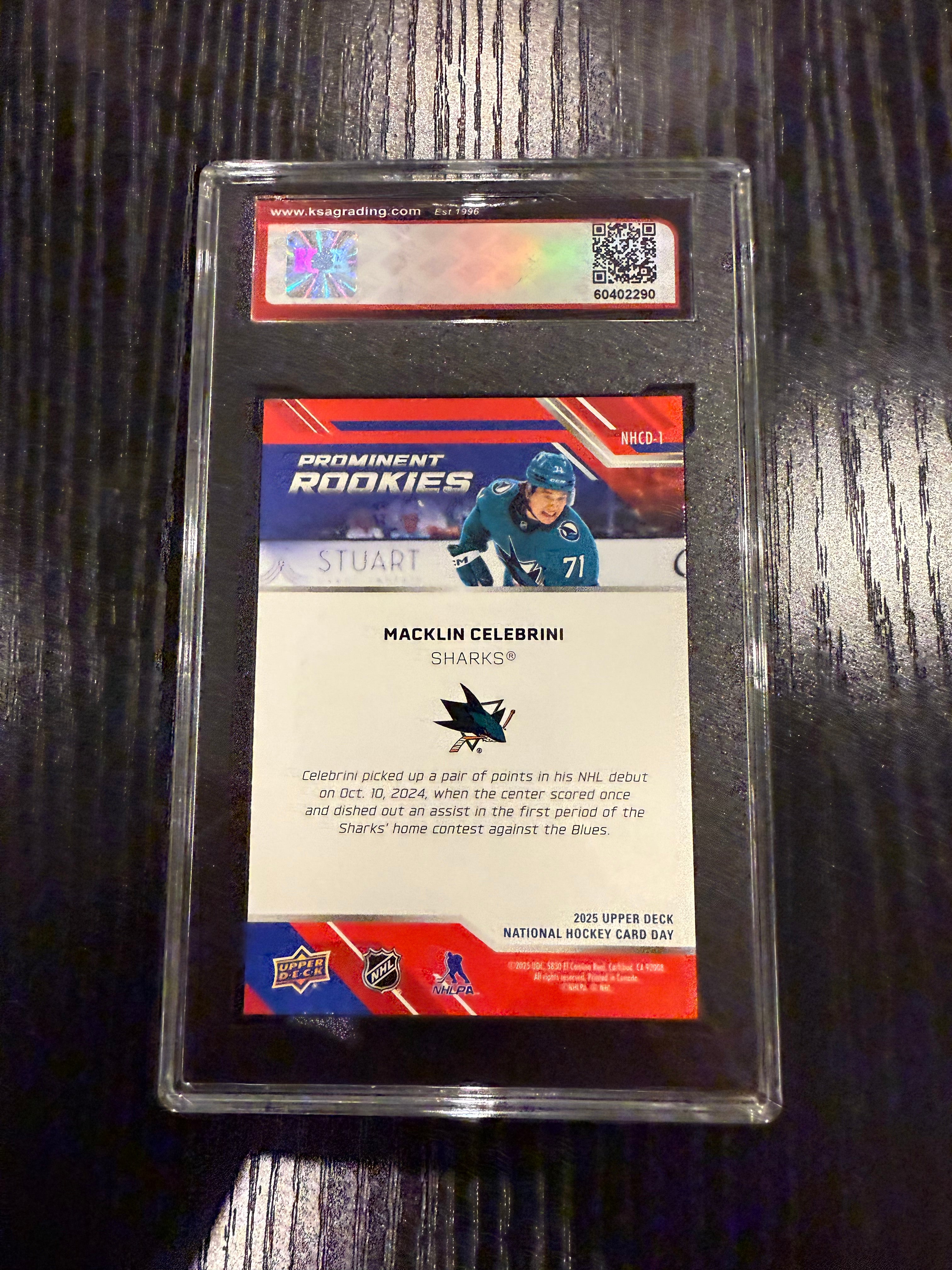 2024-25 UD NHCD Macklin Celebrini Rookie