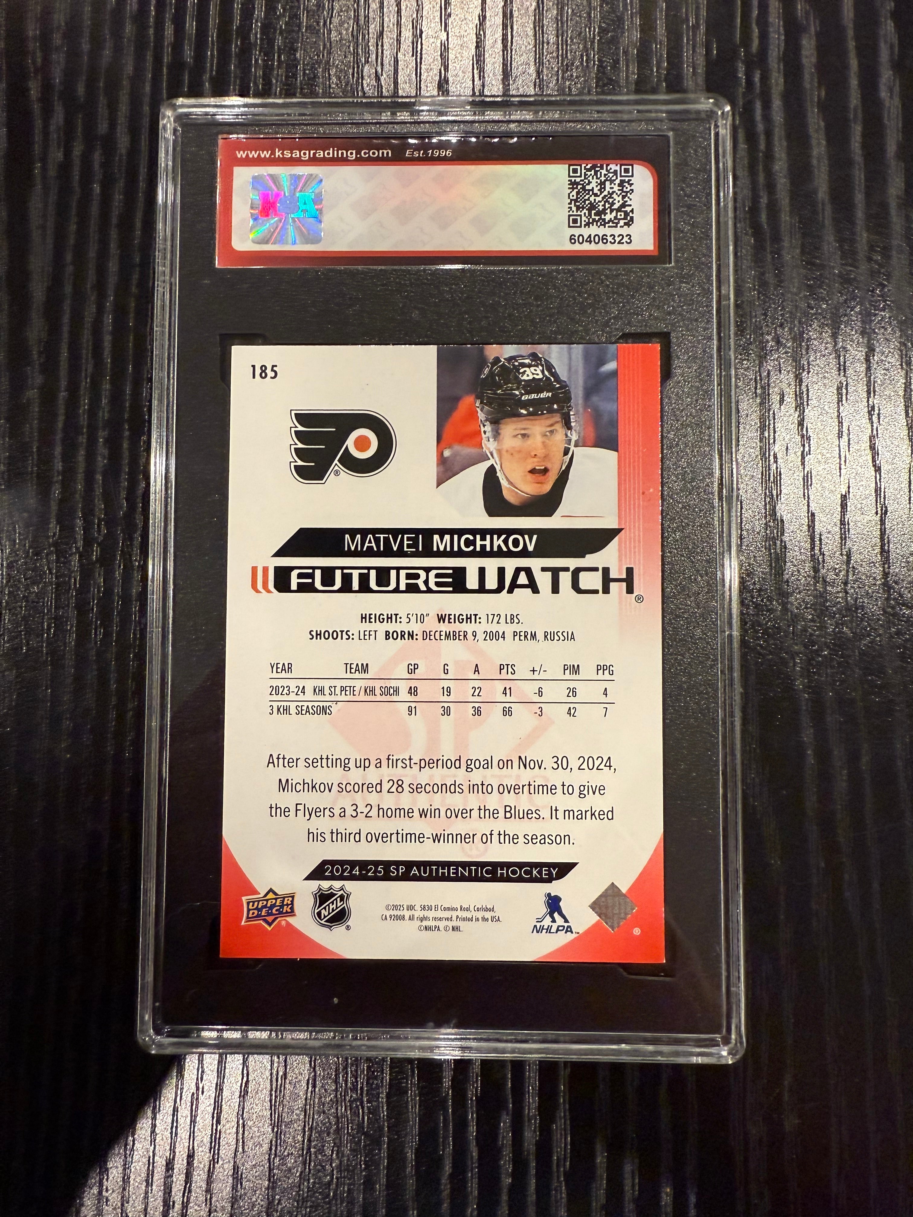 2023-24 SPA Limited Rookie Matvei Michkov KSA 9.5