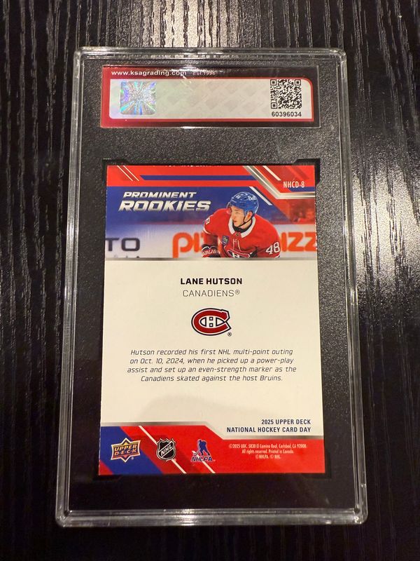 Lane Hutsson 9.5 24/25 Rookie card